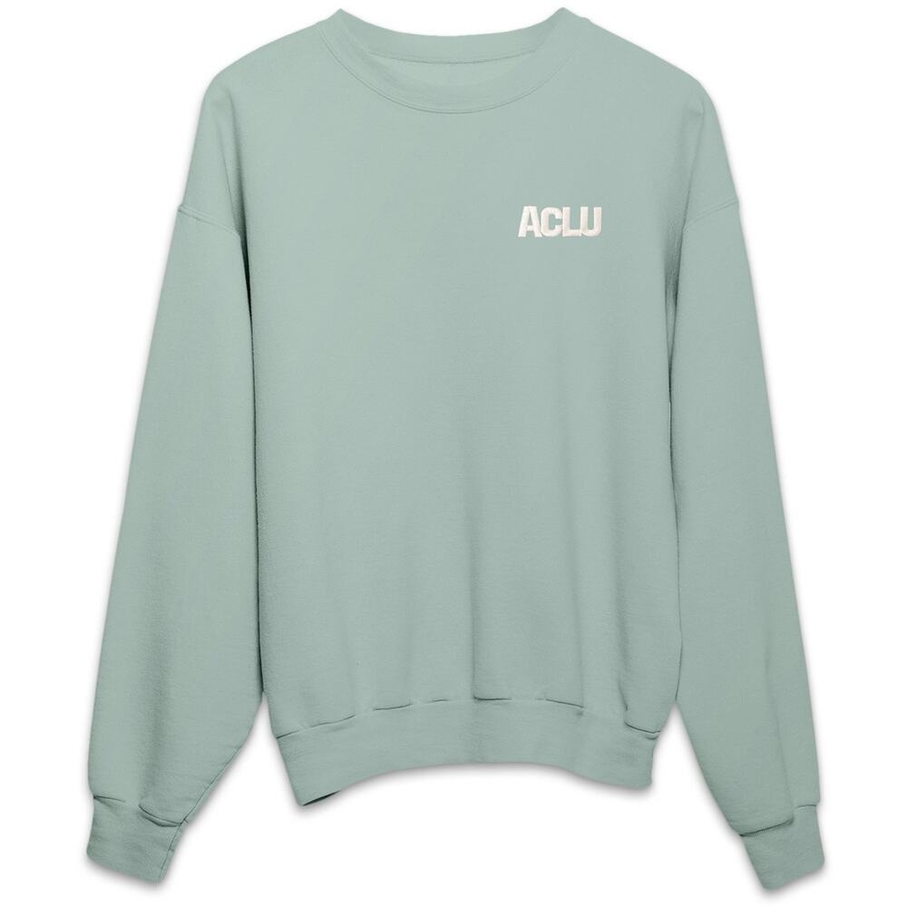 ACLU ACLU Stitched Logo Sweatshirt - M - Green